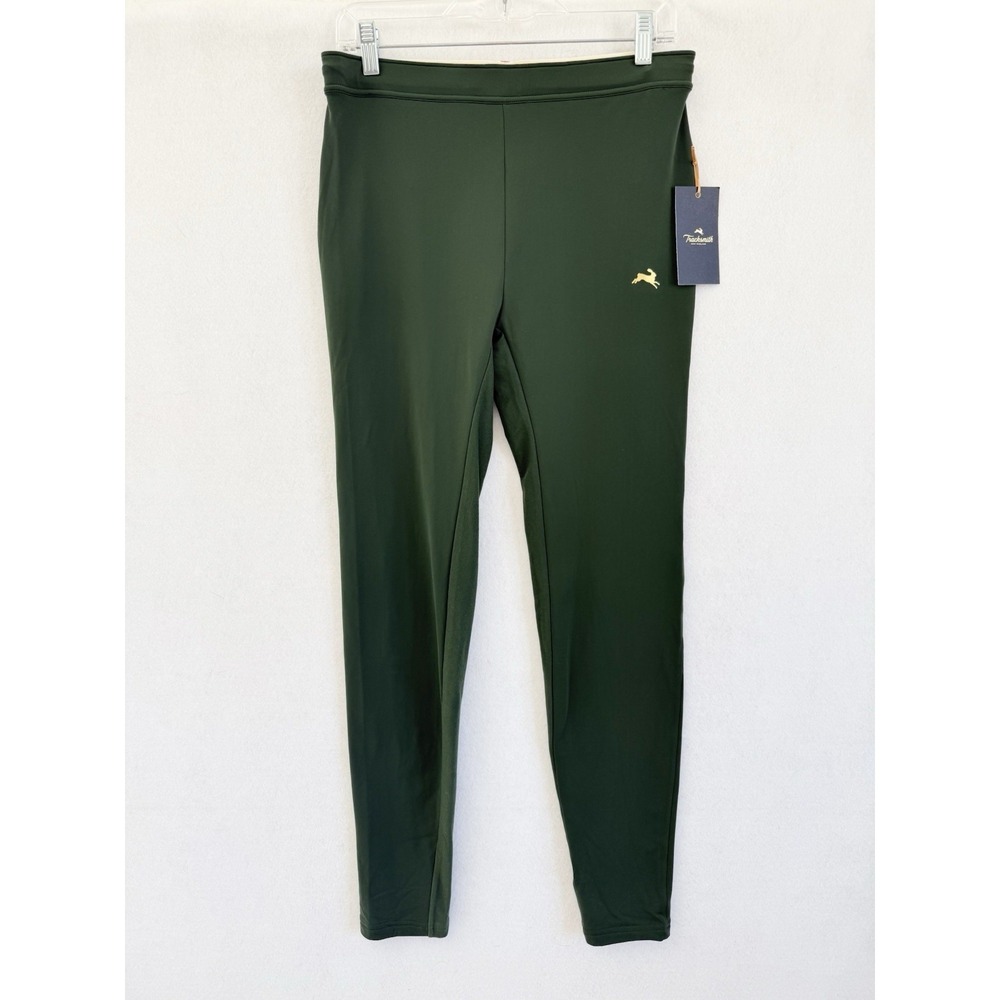 Tracksmith Mens Unlined Turnover Tights XL Forest Green Gold Running Pockets NWT